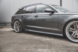 Seitenschweller Ansatz Cup Leisten passend für Audi A6 / A6 C7 S-line/ S6 C7 Facelift