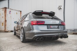 Heck Ansatz Flaps Diffusor für Audi A6 / A6 C7...