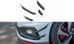 Stoßstangen Flaps Wings vorne Canards für VW Polo GTI Mk 6