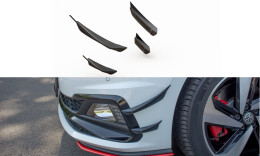 Stoßstangen Flaps Wings vorne Canards für VW Polo GTI Mk6