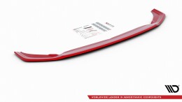 Street+ Spoilerlippe Front Ansatz V.2 passend für VW Polo GTI / R-line Mk6 rot Hochglanz