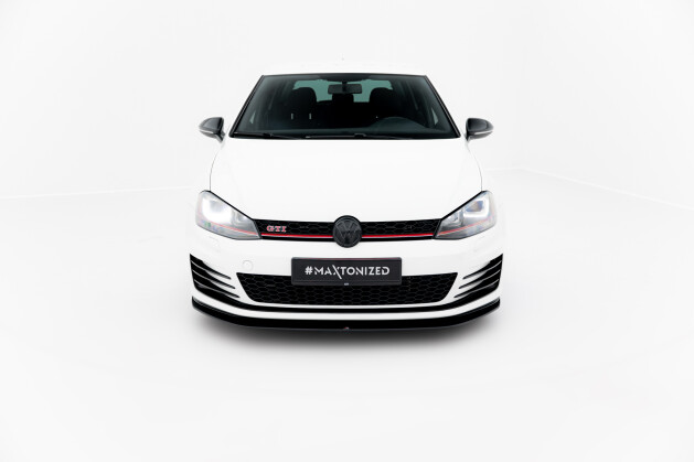 Street Pro Cup Spoilerlippe Front Ansatz passend für VW Golf 7 GTI SCHWARZ