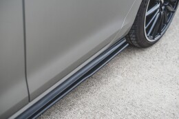 Street Pro Seitenschweller Ansatz Cup Leisten für VW Golf 7 GTI SCHWARZ
