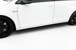 Street Pro Seitenschweller Ansatz Cup Leisten passend für VW Golf 7 GTI SCHWARZ