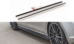 Street Pro Seitenschweller Ansatz Cup Leisten passend für VW Golf 7 GTI ROT