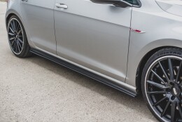 Street Pro Seitenschweller Ansatz Cup Leisten passend für VW Golf 7 GTI ROT