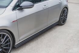 Street Pro Seitenschweller Ansatz Cup Leisten passend für VW Golf 7 GTI ROT