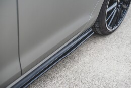 Street Pro Seitenschweller Ansatz Cup Leisten passend für VW Golf 7 GTI ROT