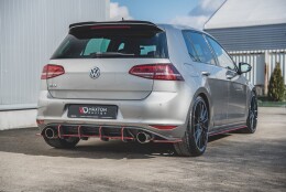 Street Pro Seitenschweller Leisten passend für VW Golf 7 GTI ROT