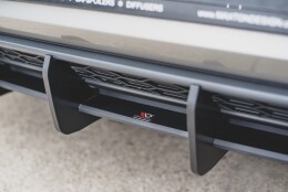 Street Pro Heckschürze Heck Ansatz Diffusor V.1 passend für VW Golf 7 GTI rot