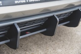 Street Pro Heckschürze Heck Ansatz Diffusor V.2 passend für VW Golf 7 GTI SCHWARZ