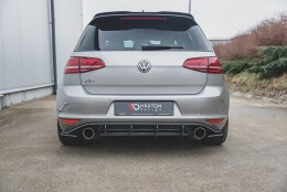Street Pro Heckschürze Heck Ansatz Diffusor V.2 passend für VW Golf 7 GTI SCHWARZ