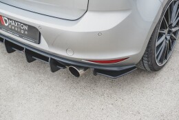 Street Pro Heck Ansatz Flaps Diffusor V.1 L + R passend für VW Golf 7 GTI SCHWARZ