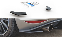 Street Pro Heck Ansatz Flaps Diffusor V.2 L + R für VW Golf 7 GTI SCHWARZ