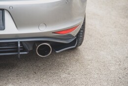 Street Pro Heck Ansatz Flaps Diffusor V.2 L + R passend für VW Golf 7 GTI SCHWARZ
