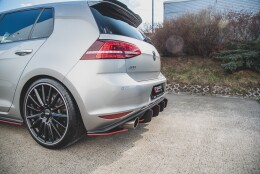 Street Pro Heck Ansatz Flaps Diffusor V.2 L + R passend für VW Golf 7 GTI SCHWARZ