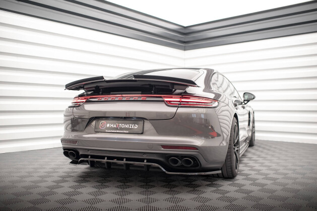 Heck Spoiler Aufsatz Abrisskante für Porsche Panamera GTS / Panamera E-Hybrid / Panamera Turbo S E-Hybrid 971 schwarz Hochglanz