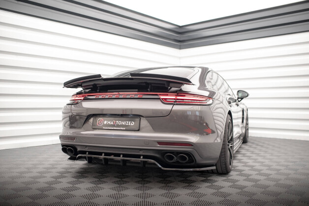 Heck Spoiler Aufsatz Abrisskante passend für Porsche Panamera GTS / Panamera E-Hybrid / Panamera Turbo S E-Hybrid 971 schwarz Hochglanz