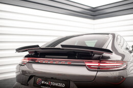 Heck Spoiler Aufsatz Abrisskante für Porsche Panamera Turbo / GTS 971 schwarz Hochglanz