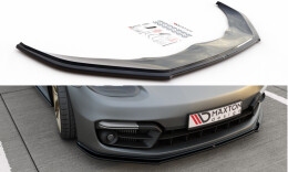 Cup Spoilerlippe Front Ansatz für Porsche Panamera Turbo / GTS 971 schwarz Hochglanz