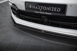 Cup Spoilerlippe Front Ansatz passend für Porsche Panamera GTS 971 schwarz Hochglanz