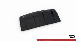 Heck Ansatz Diffusor für Porsche Panamera Turbo / GTS 971 schwarz Hochglanz