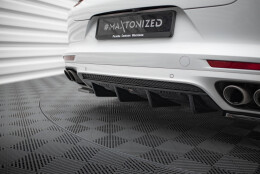 Heck Ansatz Diffusor passend für Porsche Panamera GTS 971 schwarz Hochglanz
