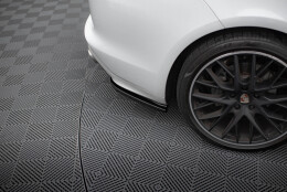 Heck Ansatz Flaps Diffusor passend für Porsche Panamera GTS 971 schwarz Hochglanz
