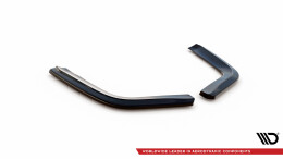 Heck Ansatz Flaps Diffusor passend für Porsche Panamera GTS 971 schwarz Hochglanz