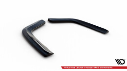 Heck Ansatz Flaps Diffusor passend für Porsche Panamera GTS 971 schwarz Hochglanz