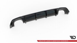 Heck Ansatz Diffusor passend für Seat Leon III Cupra schwarz Hochglanz