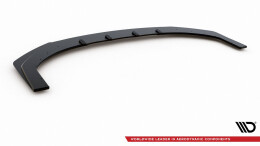 Street Pro Cup Spoilerlippe Front Ansatz für + Flaps für Hyundai I30 N Mk3 Hatchback / Fastback schwarz Hochglanz