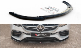Cup Spoilerlippe Front Ansatz V.1 für Mercedes-Benz E63 AMG Kombi/Limousine S213/W213 schwarz Hochglanz
