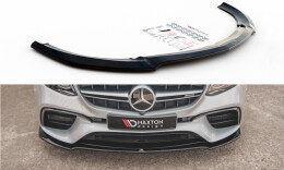 Cup Spoilerlippe Front Ansatz V.1 passend für Mercedes-Benz E63 AMG Kombi/Limousine S213/W213 schwarz Hochglanz
