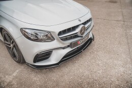 Cup Spoilerlippe Front Ansatz V.1 passend für Mercedes-Benz E63 AMG Kombi/Limousine S213/W213 schwarz Hochglanz