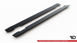 Street Pro Seitenschweller Ansatz Cup Leisten passend für Hyundai I30 N Mk3 Hatchback / Fastback SCHWARZ