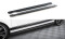 Street Pro Seitenschweller Ansatz Cup Leisten passend für Hyundai I30 N Mk3 Hatchback / Fastback SCHWARZ