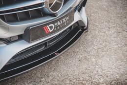 Cup Spoilerlippe Front Ansatz V.2 passend für Mercedes-Benz E63 AMG Kombi/Limousine S213/W213 schwarz Hochglanz