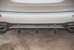 Heck Ansatz Diffusor passend für Mercedes-Benz E63 AMG Kombi/Limousine S213/W213 schwarz Hochglanz