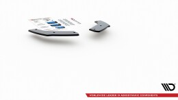 Street Pro Heck Ansatz Flaps Diffusor passend für Hyundai I30 N Mk3 Hatchback SCHWARZ