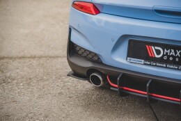 Street Pro Heck Ansatz Flaps Diffusor passend für Hyundai I30 N Mk3 Hatchback SCHWARZ