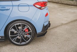 Street Pro Heck Ansatz Flaps Diffusor passend für Hyundai I30 N Mk3 Hatchback SCHWARZ