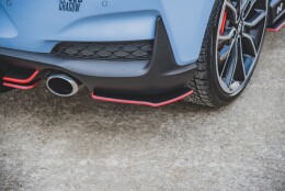 Street Pro Heck Ansatz Flaps Diffusor passend für Hyundai I30 N Mk3 Hatchback SCHWARZ