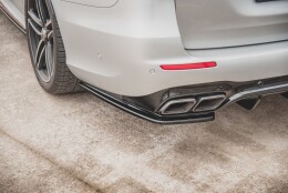 Heck Ansatz Flaps Diffusor passend für Mercedes-Benz E63 AMG Kombi/Limousine S213/W213 schwarz Hochglanz