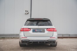 Heck Ansatz Flaps Diffusor passend für Mercedes-Benz E63 AMG Kombi/Limousine S213/W213 schwarz Hochglanz