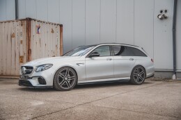 Seitenschweller Ansatz Cup Leisten für Mercedes E63 AMG Kombi/Limo S213/W213 schwarz Hochglanz