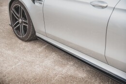 Seitenschweller Ansatz Cup Leisten passend für Mercedes-Benz E63 AMG Kombi/Limousine S213/W213 schwarz Hochglanz