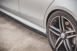 Seitenschweller Ansatz Cup Leisten passend für Mercedes-Benz E63 AMG Kombi/Limousine S213/W213 schwarz Hochglanz