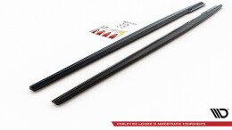 Seitenschweller Ansatz Cup Leisten passend für Mercedes-Benz E63 AMG Kombi/Limousine S213/W213 schwarz Hochglanz