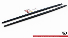 Seitenschweller Ansatz Cup Leisten passend für Mercedes-Benz E63 AMG Kombi/Limousine S213/W213 schwarz Hochglanz
